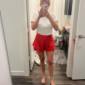 Red Zara Shorts